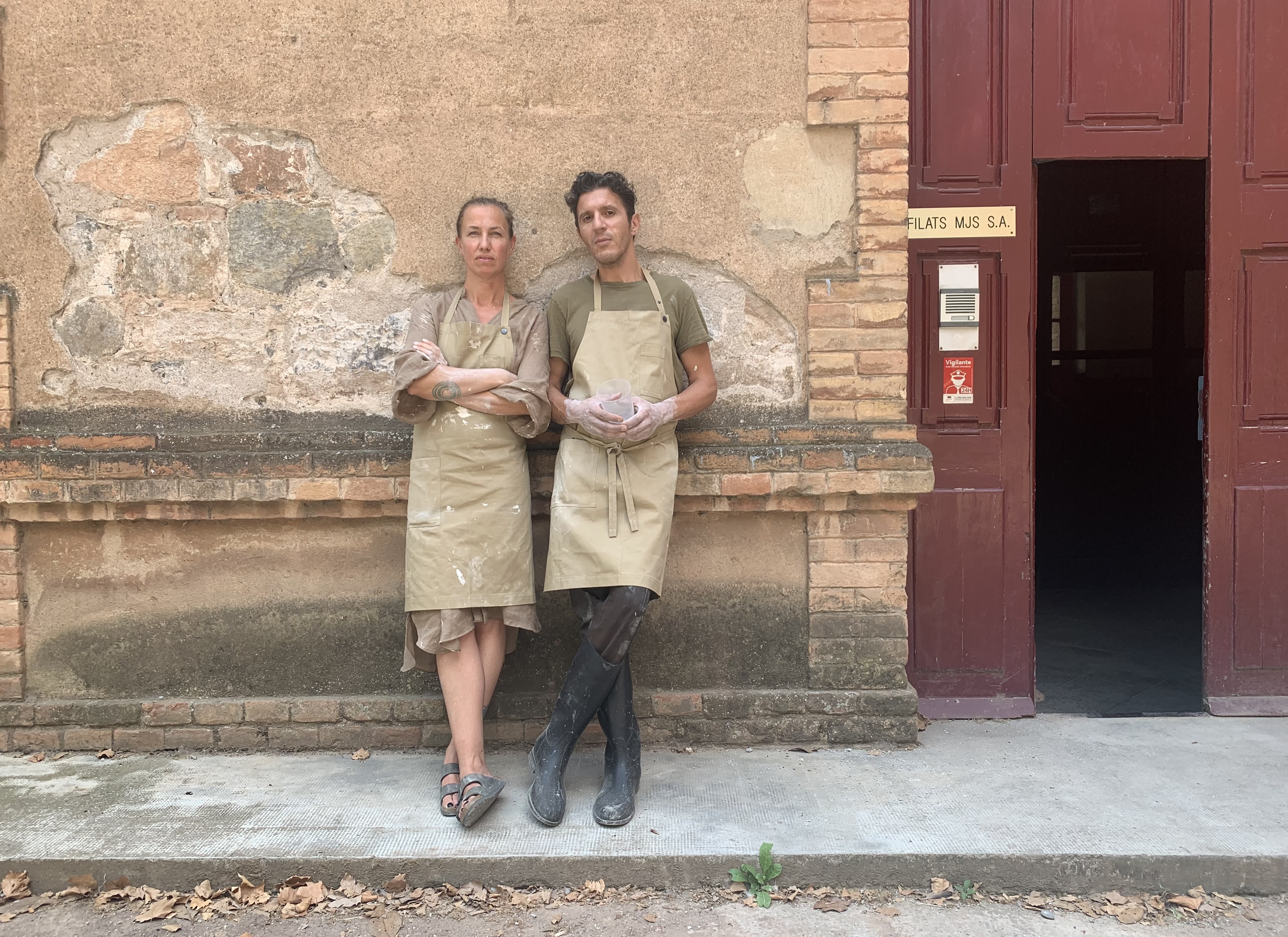 Sculpture Performance with clay